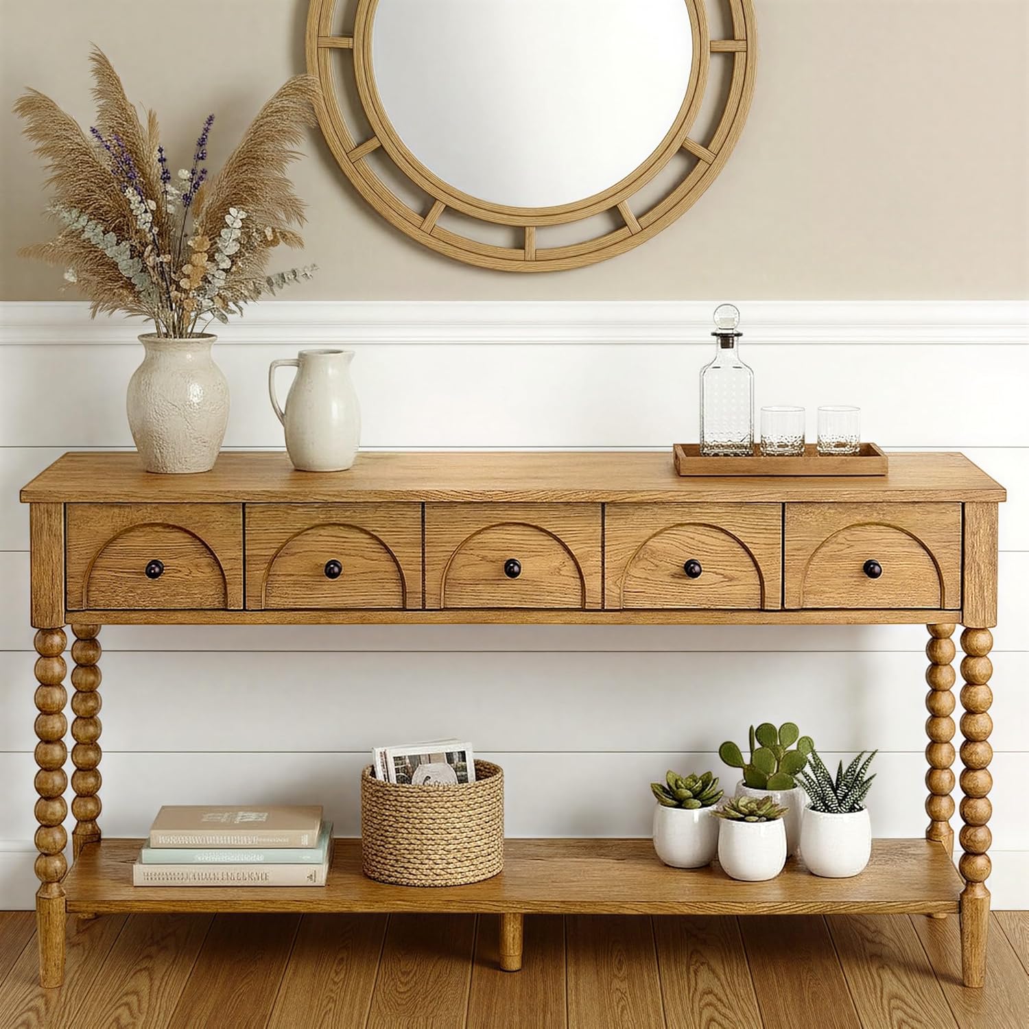 Pembroke 58” Cottage Sofa Console Table