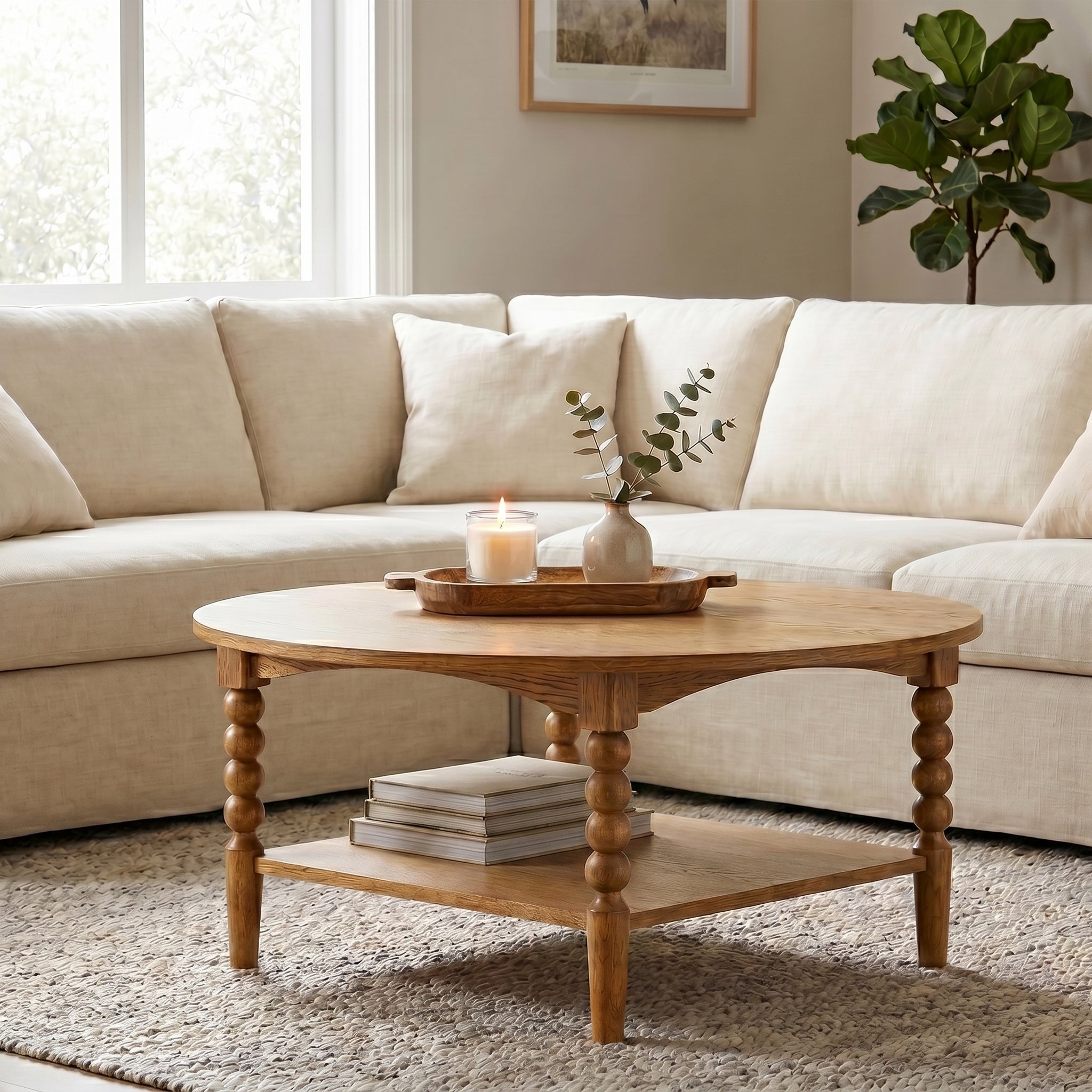 Pembroke 36” Round Cottage Coffee Table
