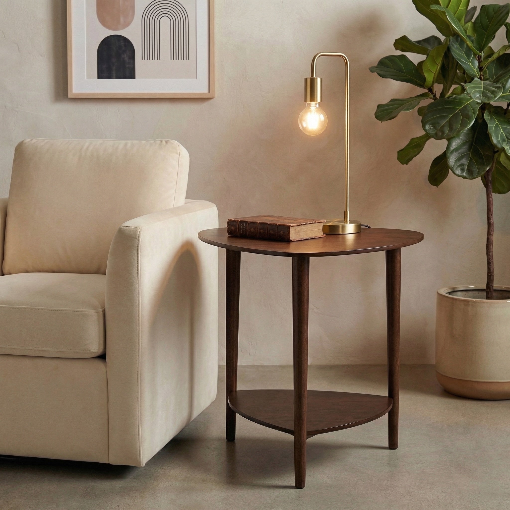 San Pietro Mid-Century Modern End Table