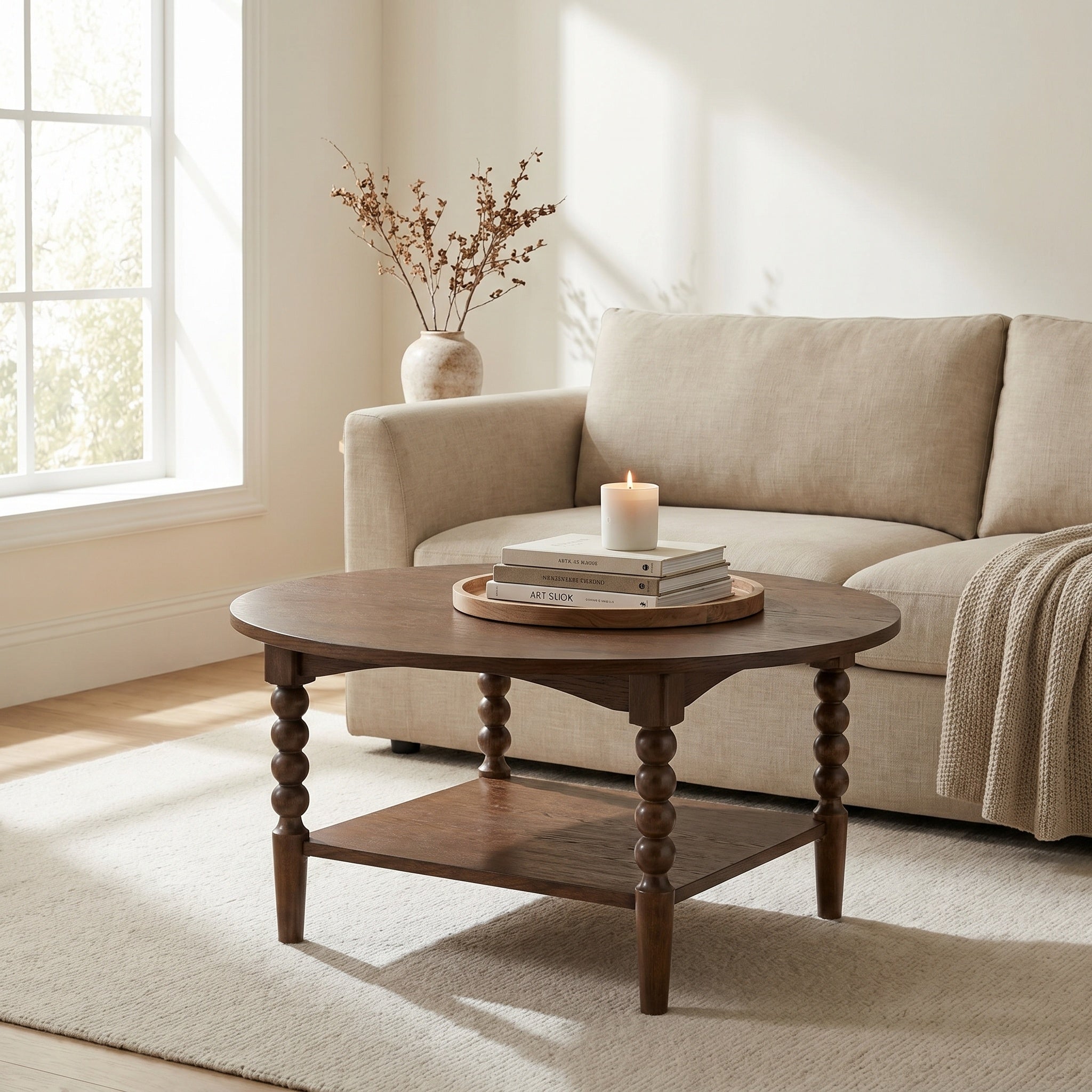Pembroke 36” Round Cottage Coffee Table