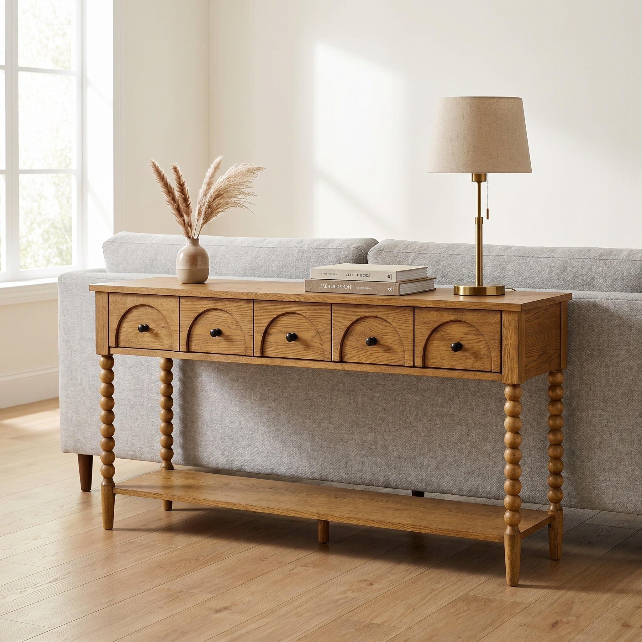 Pembroke 58” Cottage Sofa Console Table