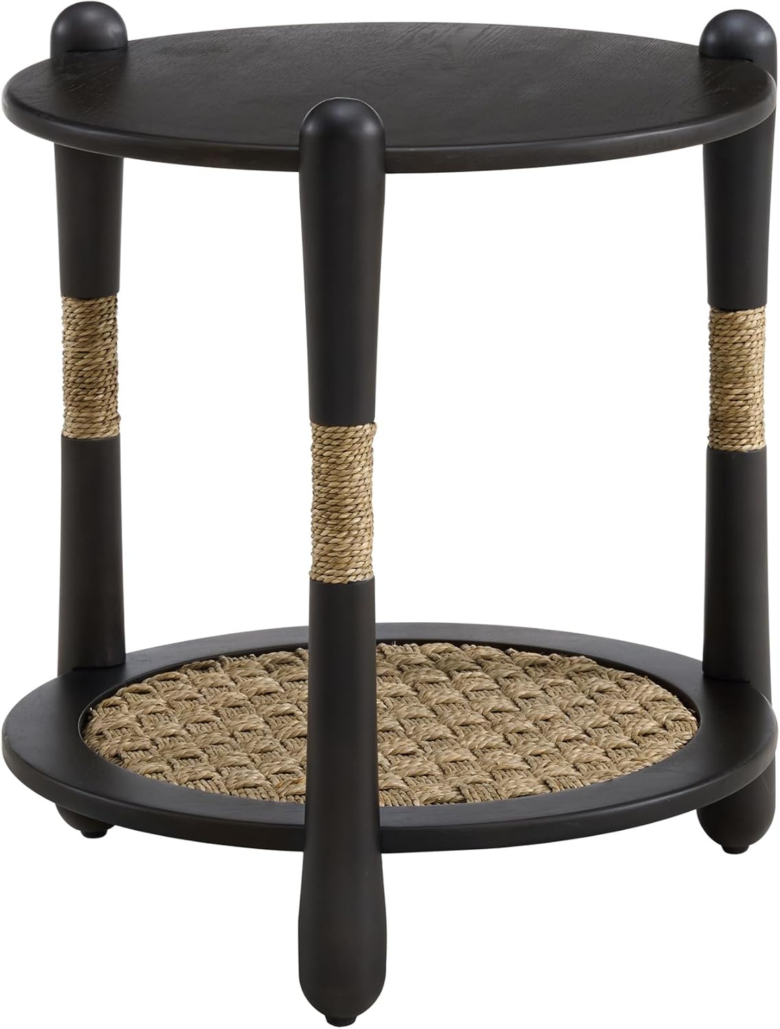 Harbor Oak 20" Round Oak Wood End Table