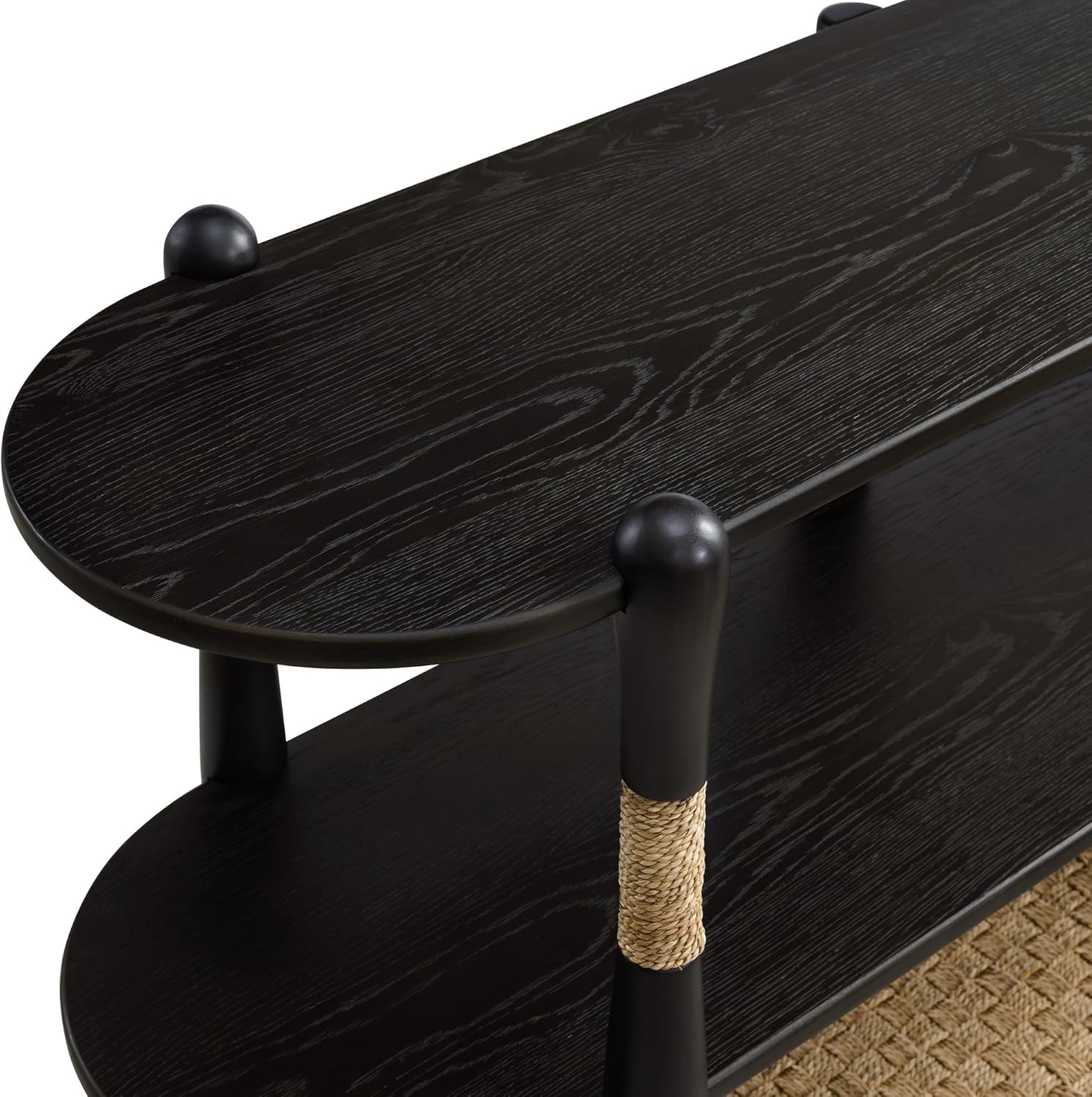 Harbor Oak 55" Narrow Oak Wood Sofa Table