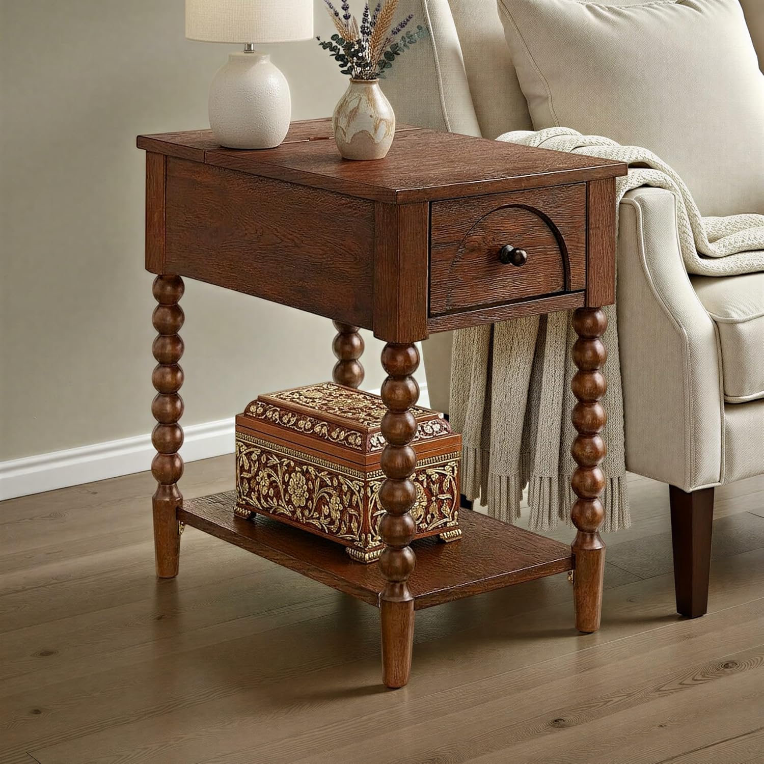 Pembroke 24” Deep Rectangular Chairside End Table