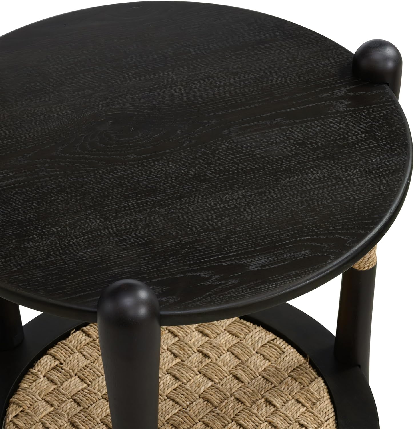 Harbor Oak 20" Round Oak Wood End Table
