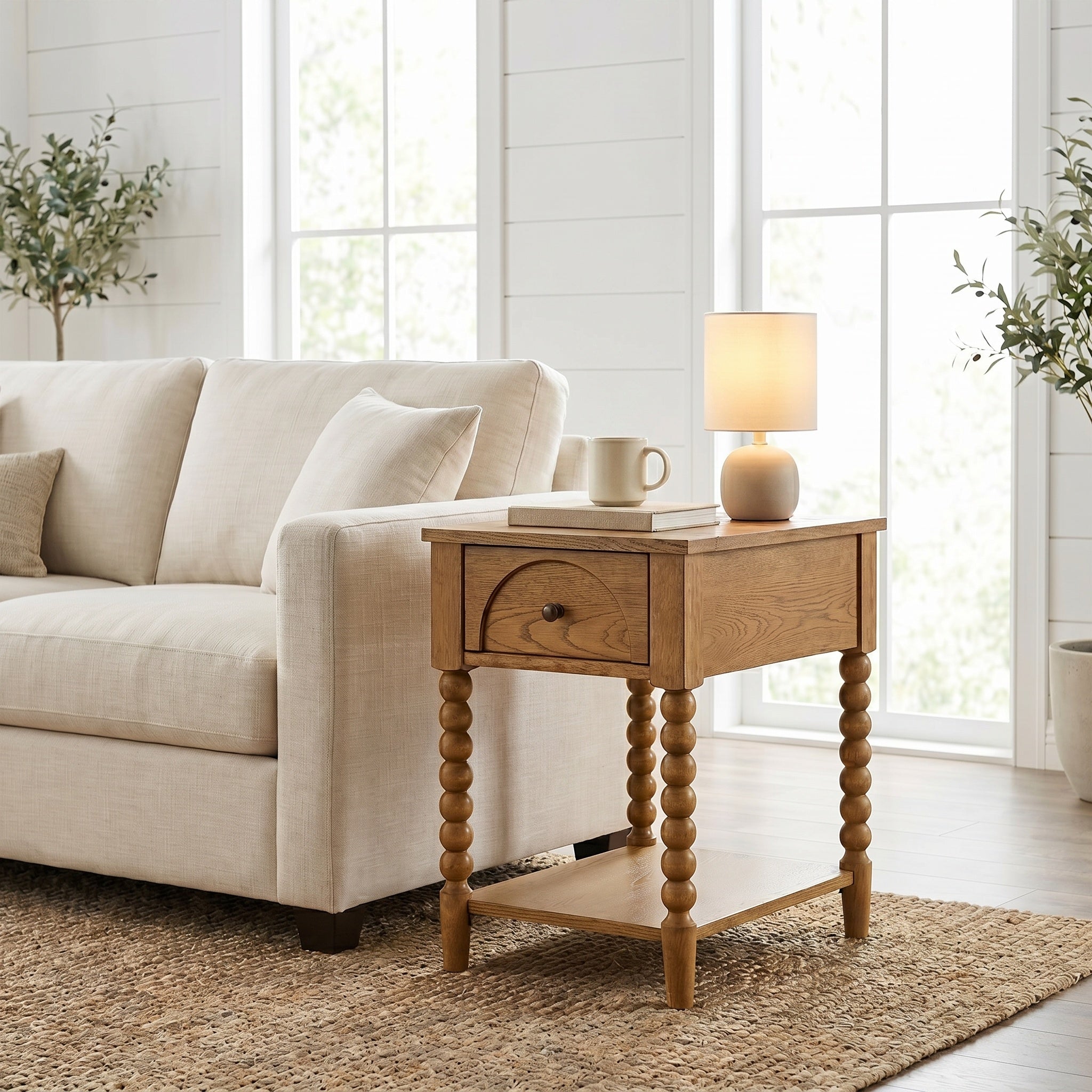 Pembroke 24” Deep Rectangular Chairside End Table