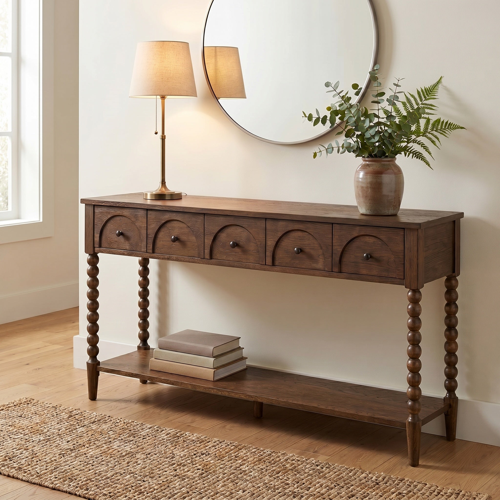 Pembroke 58” Cottage Sofa Console Table
