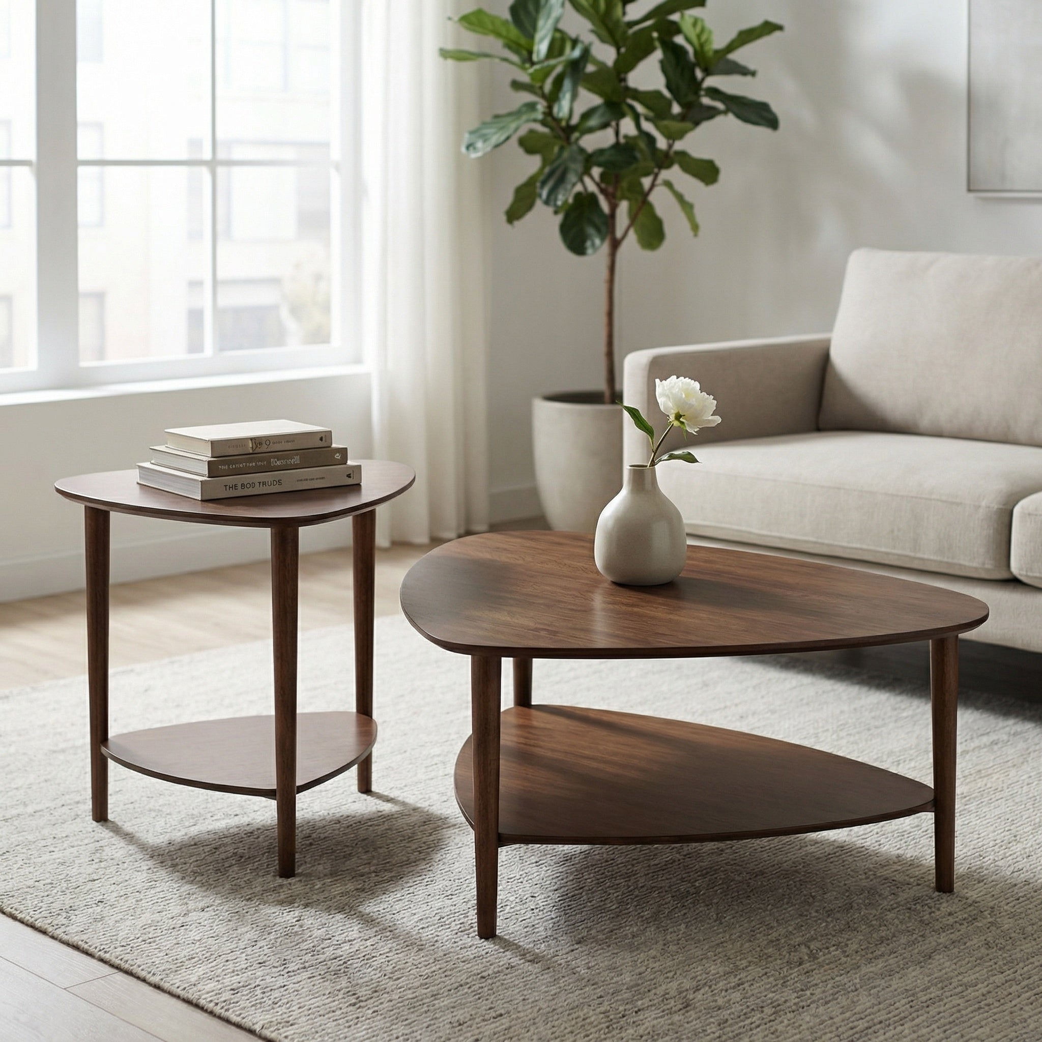 San Pietro Mid-Century Modern End Table