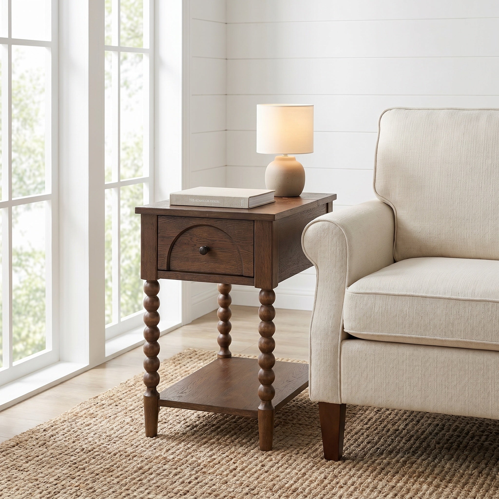 Pembroke 24” Deep Rectangular Chairside End Table