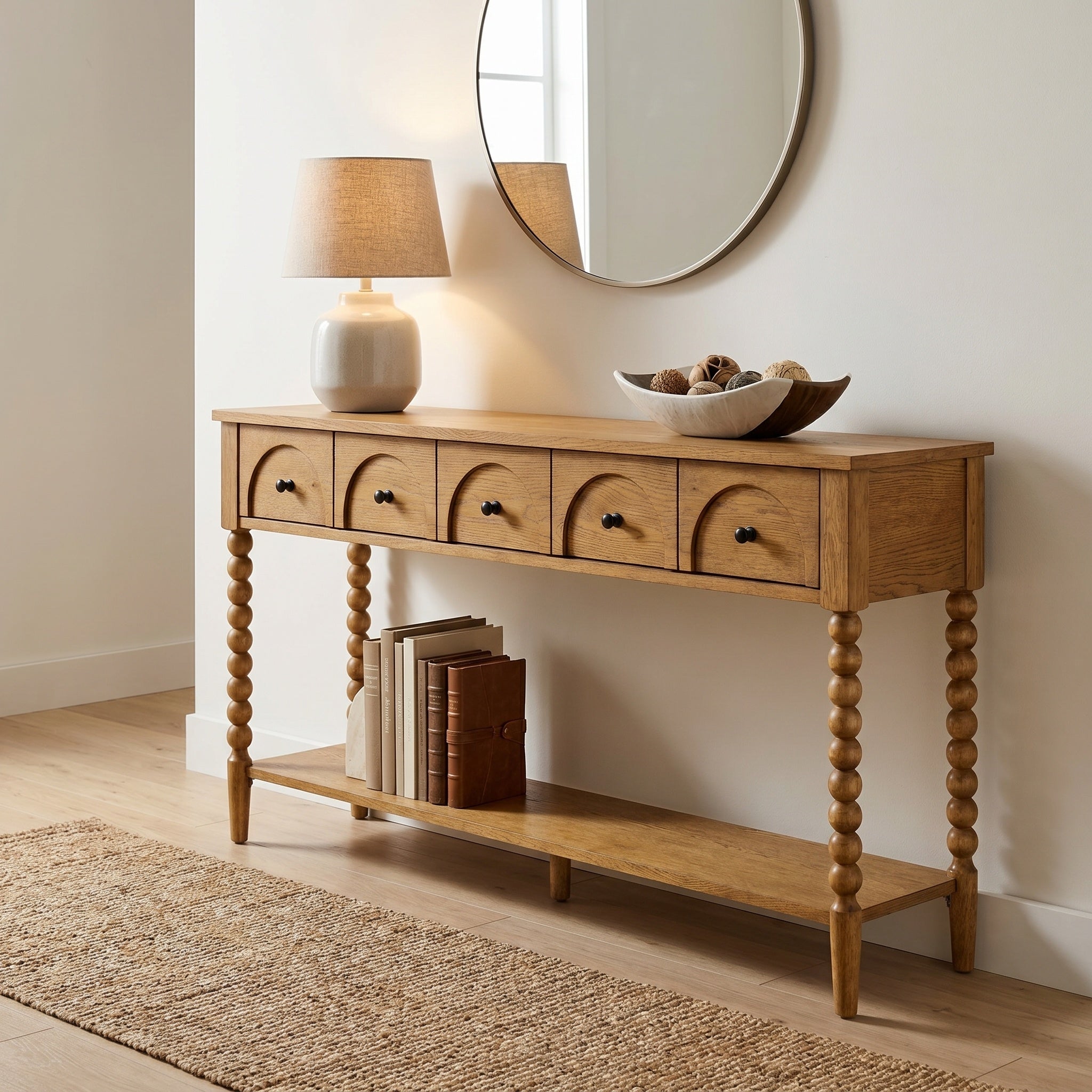 Pembroke 58” Cottage Sofa Console Table